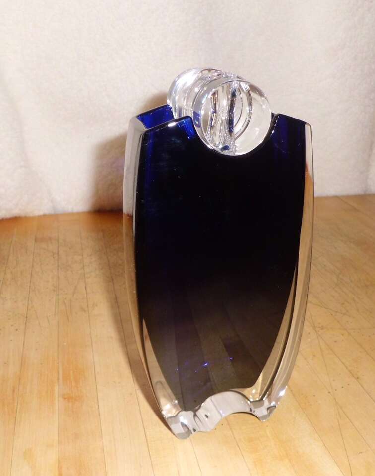 Baccarat Blue Vase - "Oceanie"