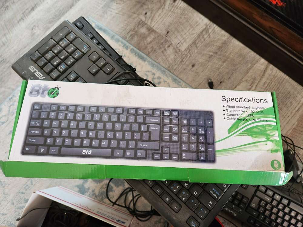 New and used keyboards and mouse corded