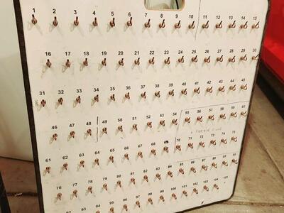 Car dealer Key organizer board, hold 105 keys