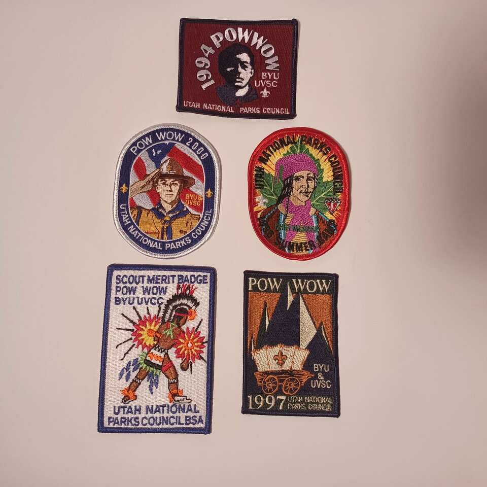 Utah National Parks Council BSA Scout Pow Wow Patches Lot of 5