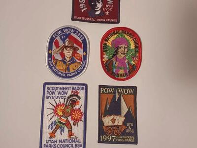 Utah National Parks Council BSA Scout Pow Wow Patches Lot of 5