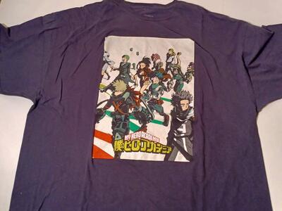 My Hero Academia Funimation Graphic T-Shirt Size 3XL Anime Black