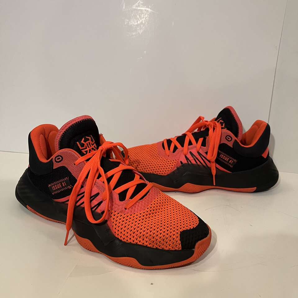 Adidas D.O.N Issue #1 Mens Size 10 Orange Donovan Mitchell Basketball Sneakers