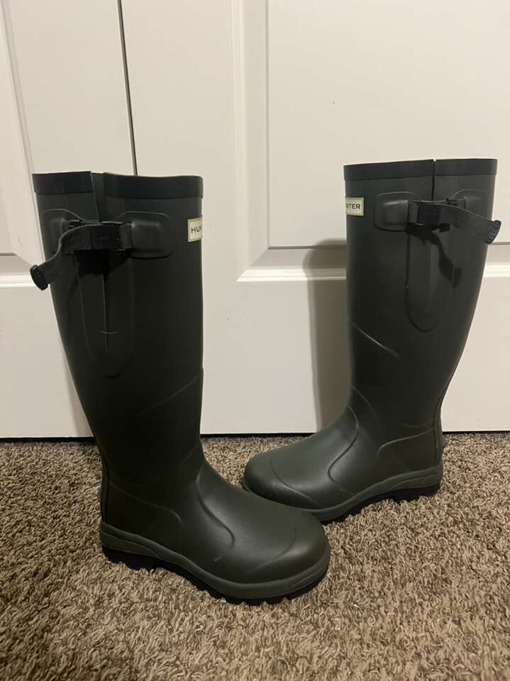 Hunter Womens Rain Boots Size 5 Green