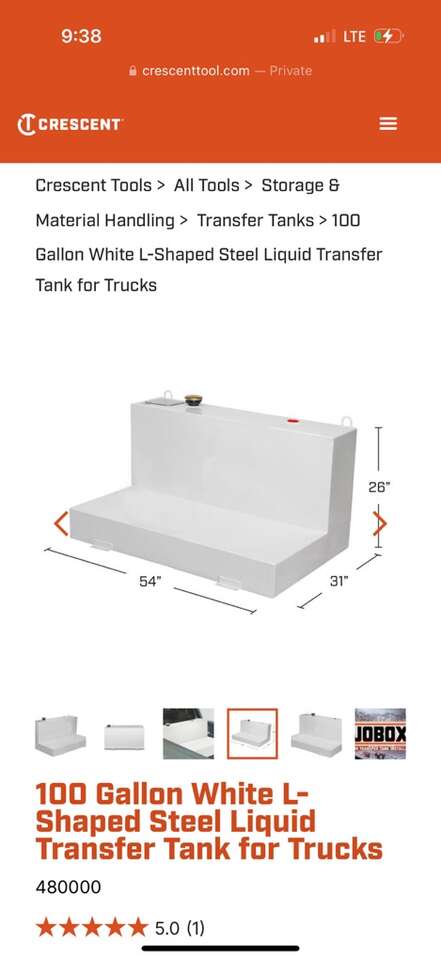 Cescent Job Box Fuel Tank