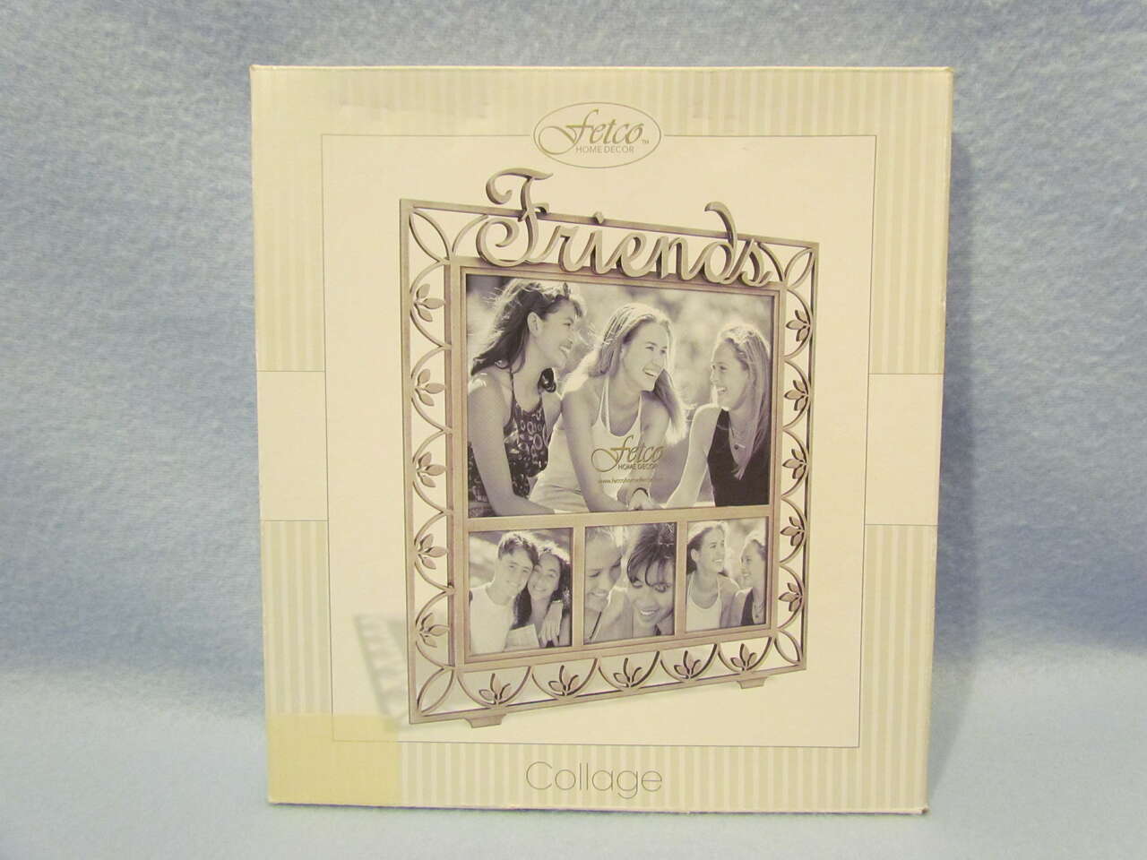 Fetco Home Decor ~Friends~ Metal Pewter Collage Picture Photo Frame - NIB