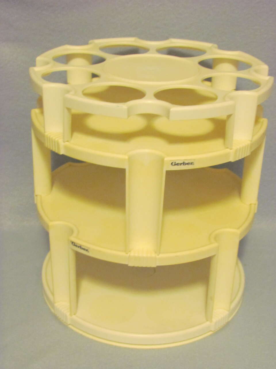 Vintage Gerber Baby Food Bottle Holder Lazy Susan~Turn-About~Spice Caddy