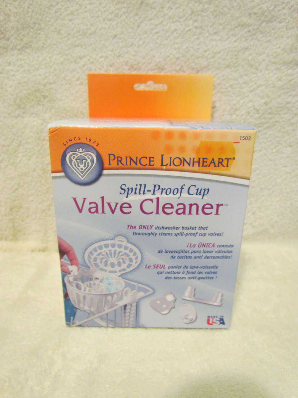 Prince Lionheart Spill-Proof Sippy Cup Valve Cleaner Dishwasher Basket-NIP