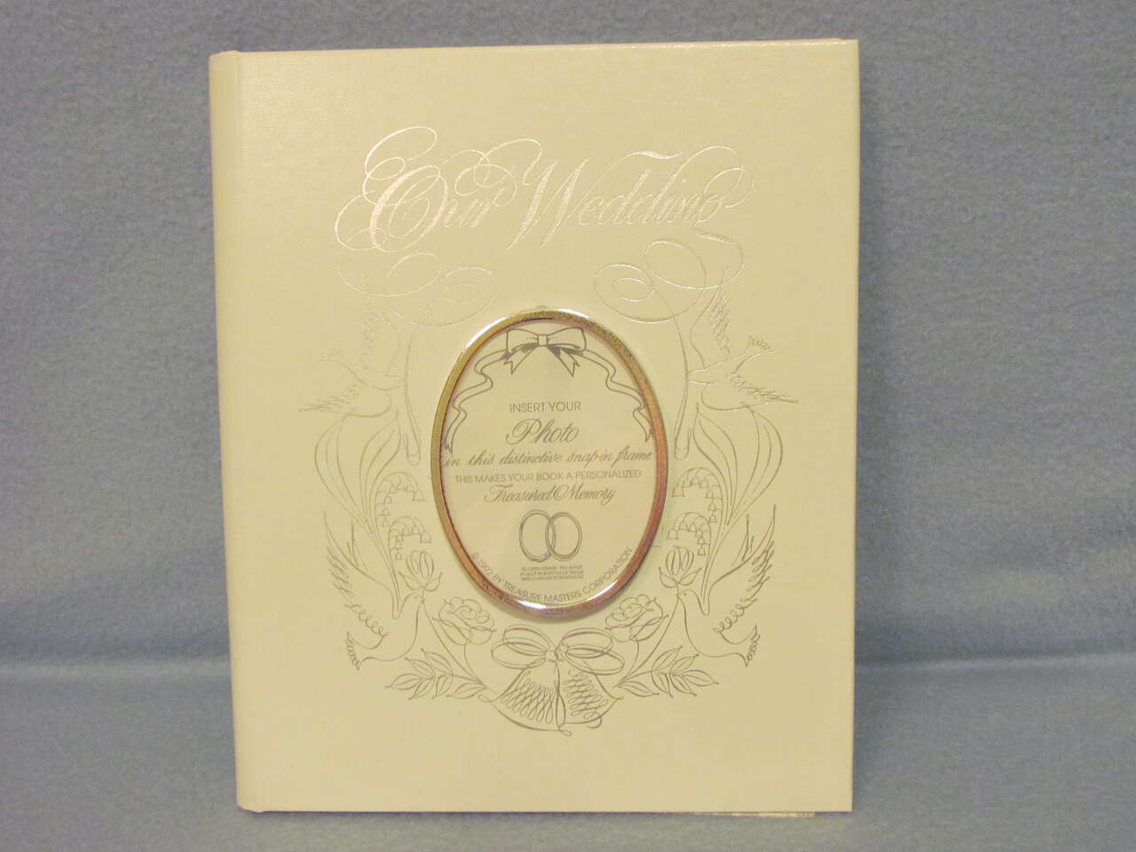 Vtg Treasured ~Our Wedding~Marriage Memory Record Guest Book Picture Photo Album
