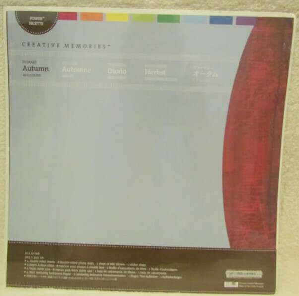 Creative Memories Power Palette Primary Additions Autumn Scrapbooking Paper Kit - NEW