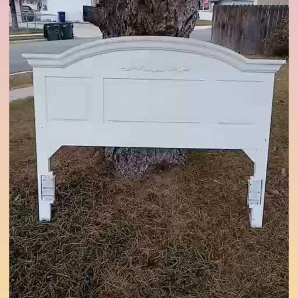White Queen Size Head Board.