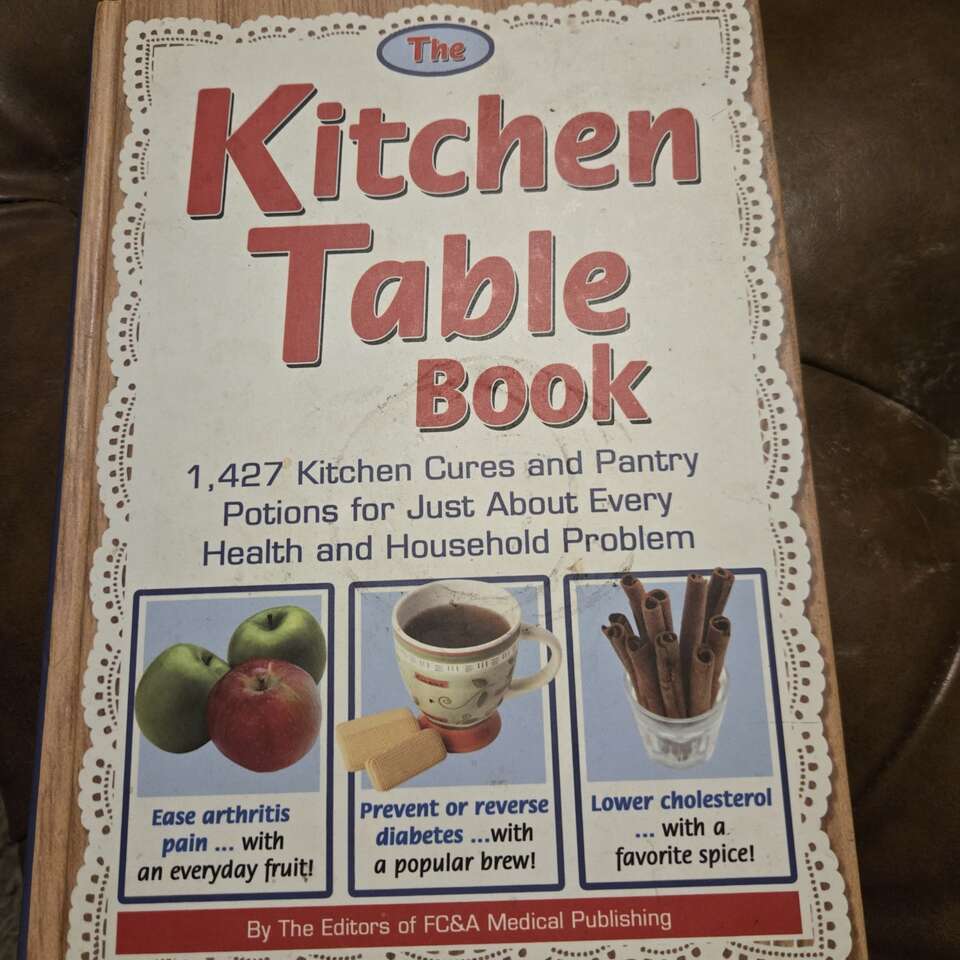 Kitchen table book.