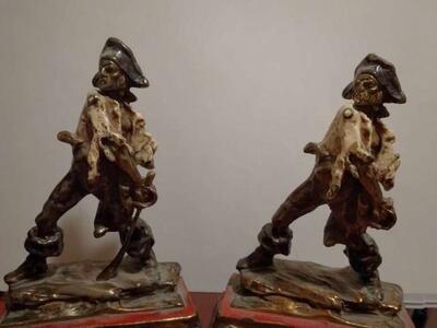 Bronze Pirate bookends