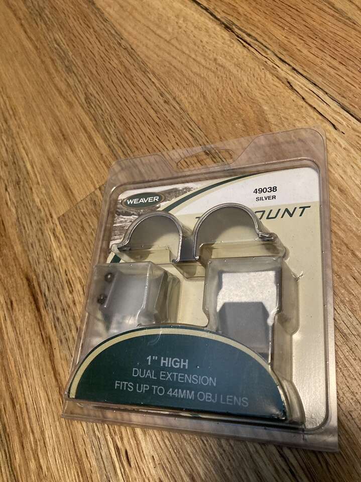 Weaver Scope Rings 49038 Silver