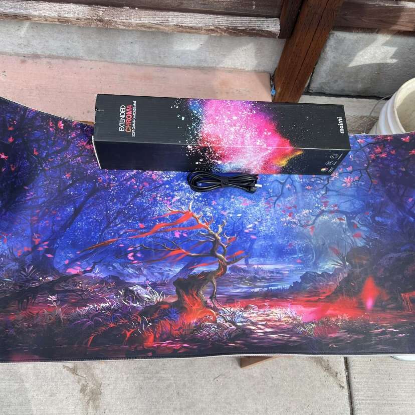 Extended RGB Gaming Mouse Pad - Fantasy Forest