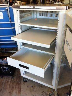 media stereo electronics rolling cabinet cart