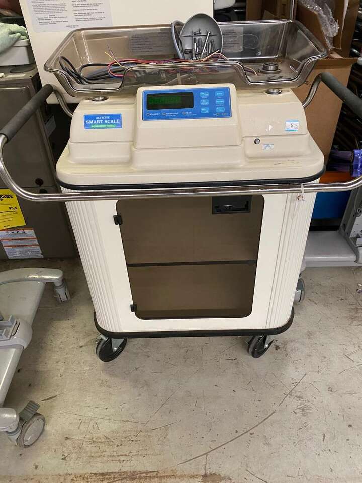 rolling baby infant scale and cart nicu