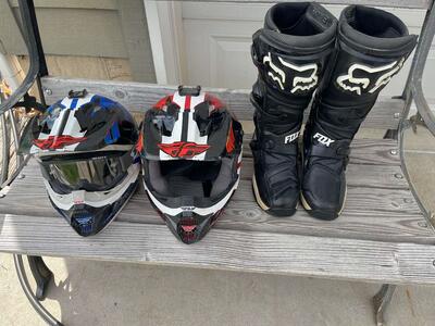 1 fly helmet blue
