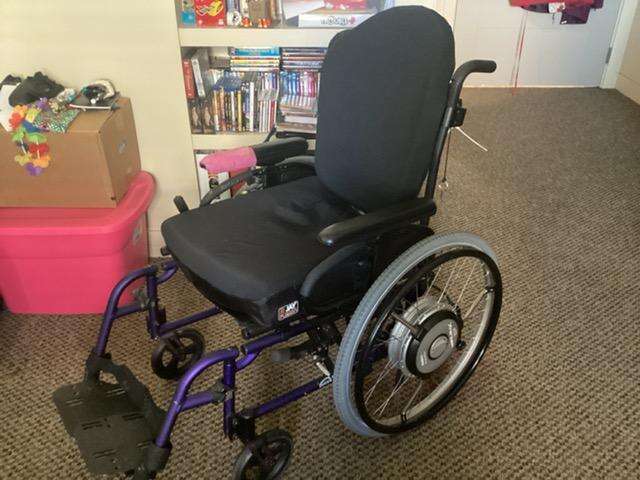Sunrise Medical Quickie 2 Wheelchair With Yamaha Xtender Power-Assist wheels