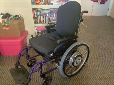 Sunrise Medical Quickie 2 Wheelchair With Yamaha Xtender Power-Assist wheels