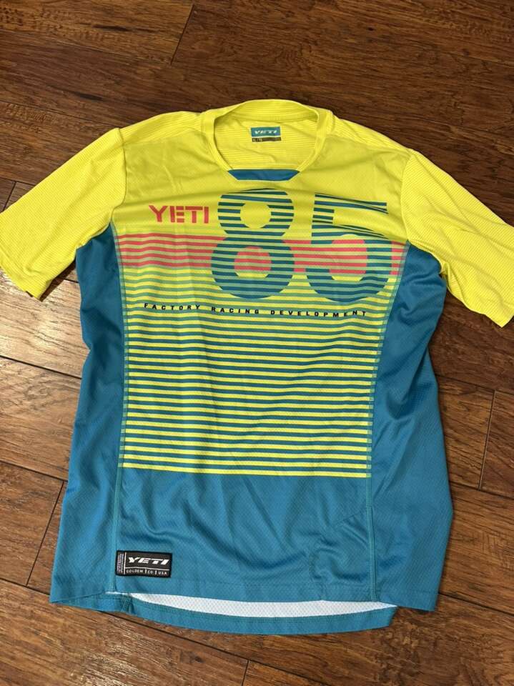 Men's Yellow Mountain Bike Shirt Yellow XL