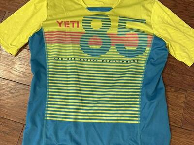 Men's Yellow Mountain Bike Shirt Yellow XL