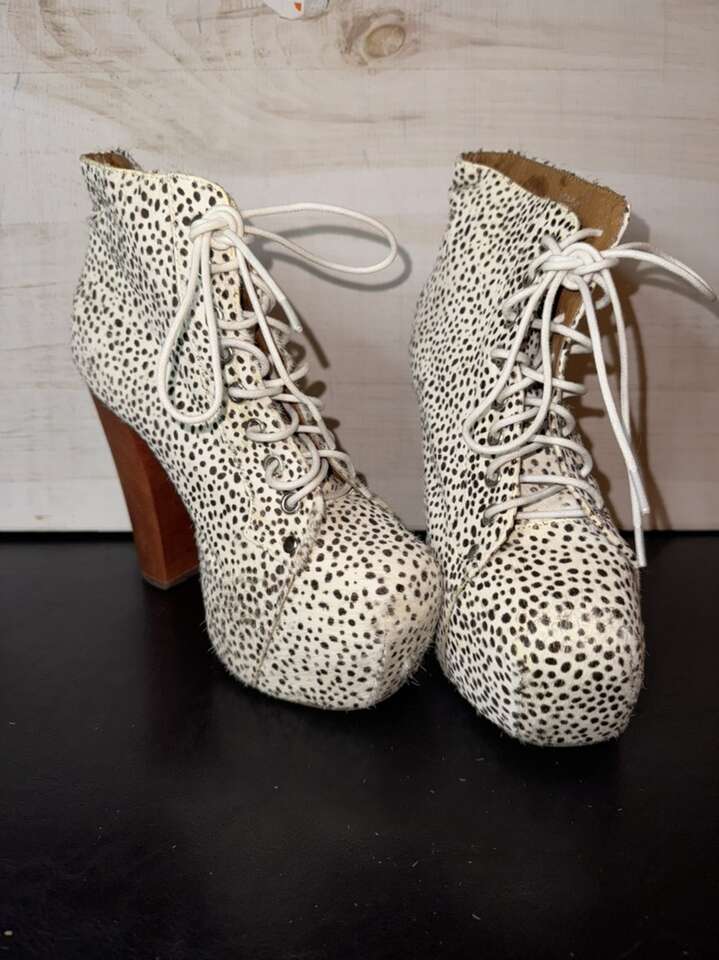 Jeffrey Campbell Jaquar Fur Lita Ankle Booties