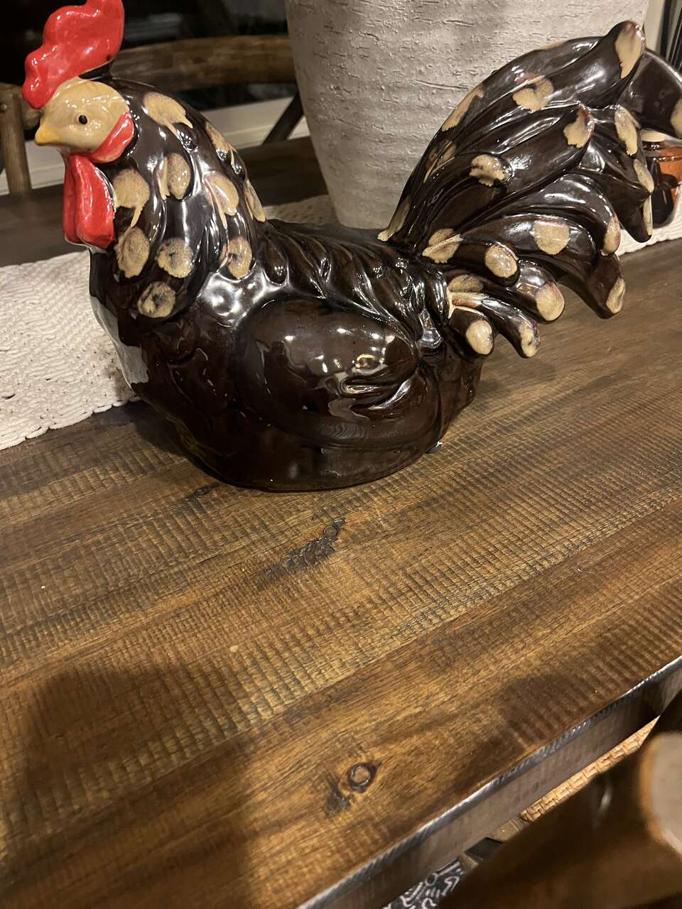 New Ceramic Rooster Decor Furniture