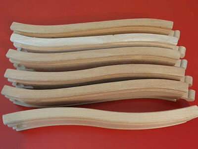 Brio/Thomas and Friends Wooden Railway Ascending/Descending Ramp 9 in. Lot Of 6 pcs. Vintage, Excellent Condition!