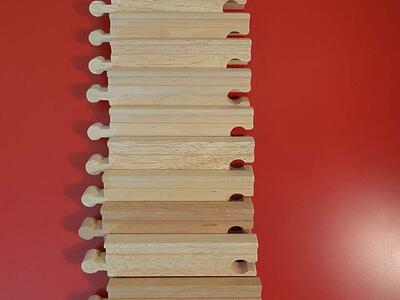 Brio/Thomas Wooden Railway 11 Pcs. 4.25" Track