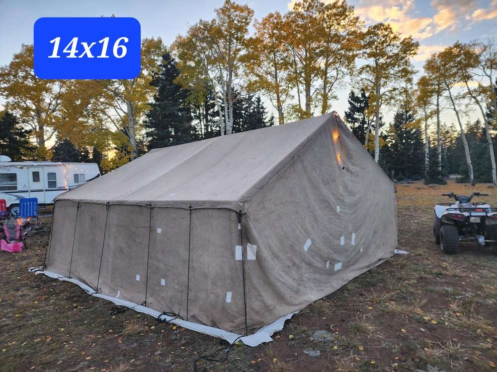 14 x 16 Davis Wall Tent $35/night stove included