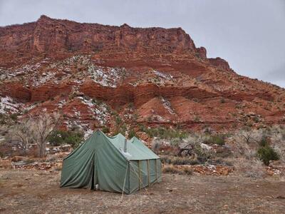 12 x 16 Wall Tent $35/night stove included