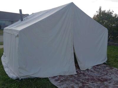 12 x 15 wall tent for rent $40/night