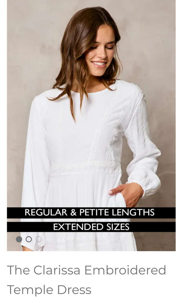 The Clarissa Embroidered Temple Dress