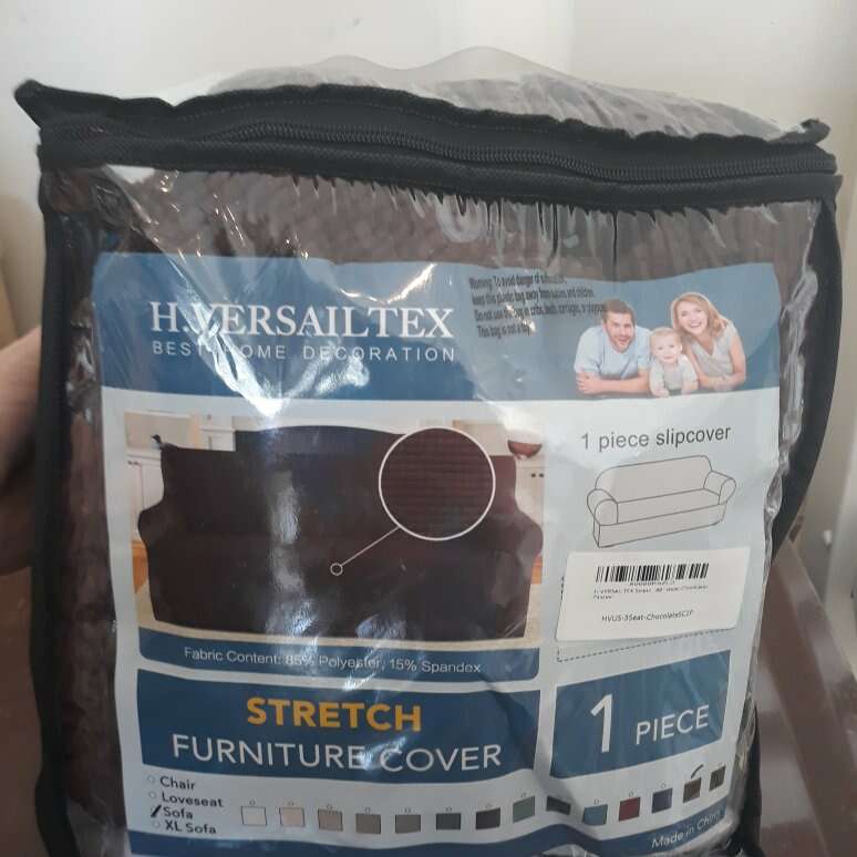 1 piece slip cover 3seat chocolate