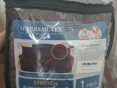 1 piece slip cover 3seat chocolate