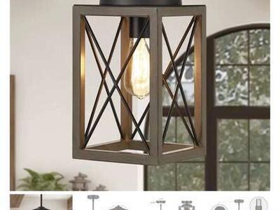 Dewenwils Pendant Light Hhpl05a9 (brown)