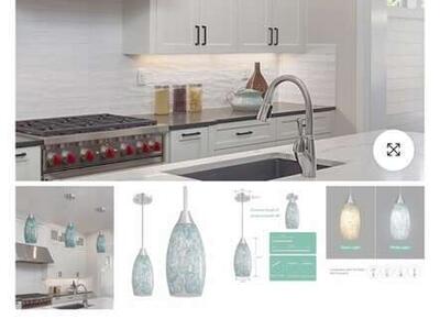 Edishine Hhpl08f Grey Hanging Pendant Light