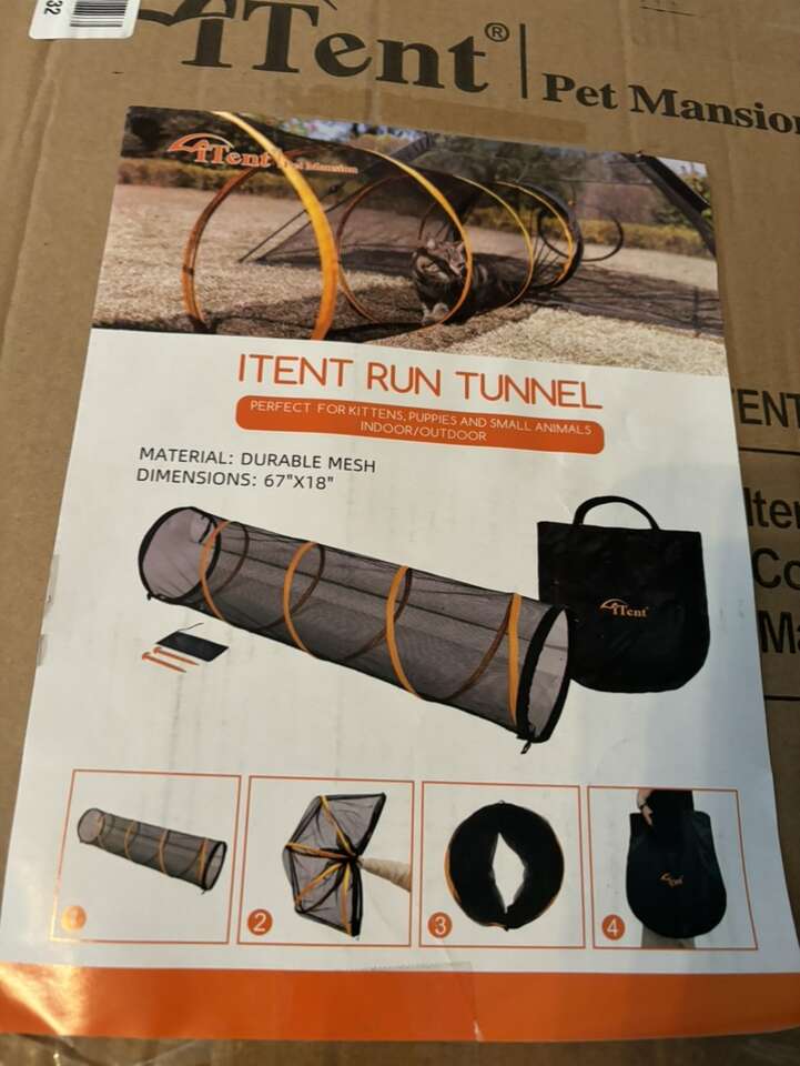 I Tent Run Tunnel For Small Pets