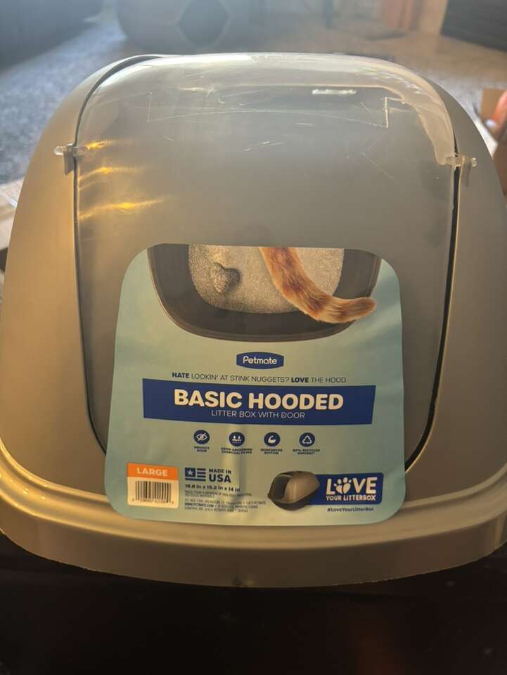 Brand New Petmate Hooded Cat Litter Box--5