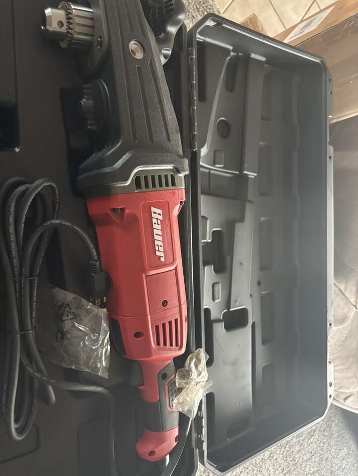 Brand New Bauer 1/2 Right Angle Drill In Case