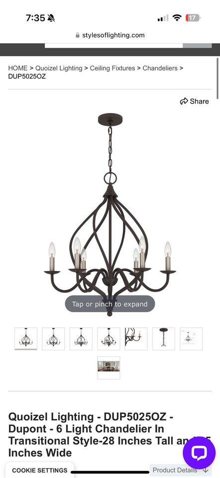 New chandelier