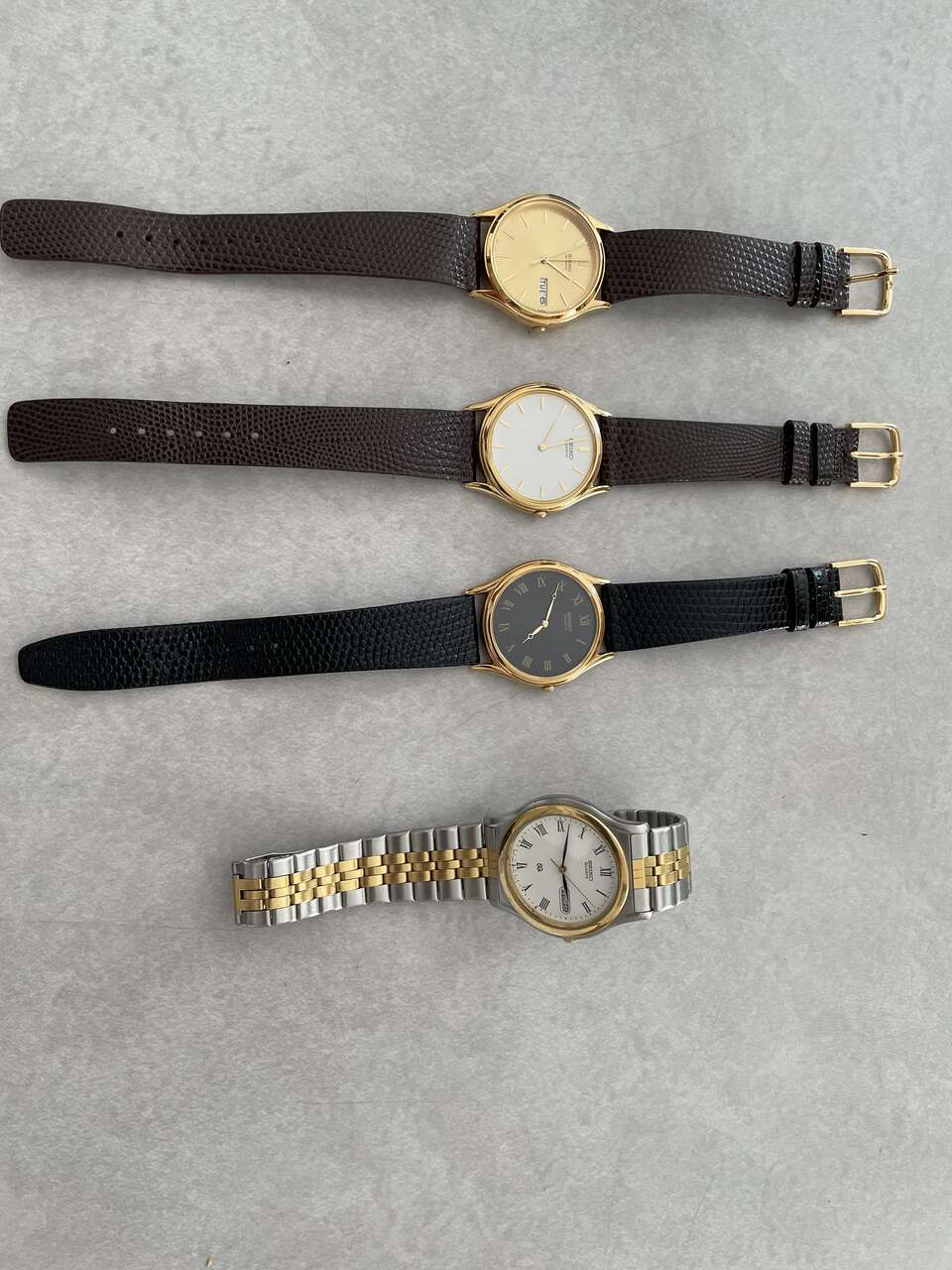 Seiko Quartz Watch with Calfskin Bands