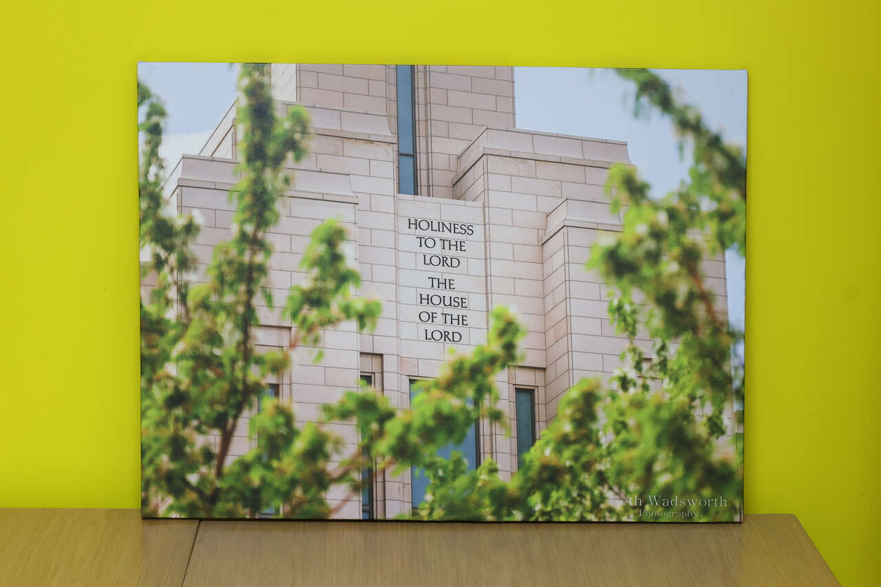 The Oquirrh Mountain Utah Temple Canvas Prints