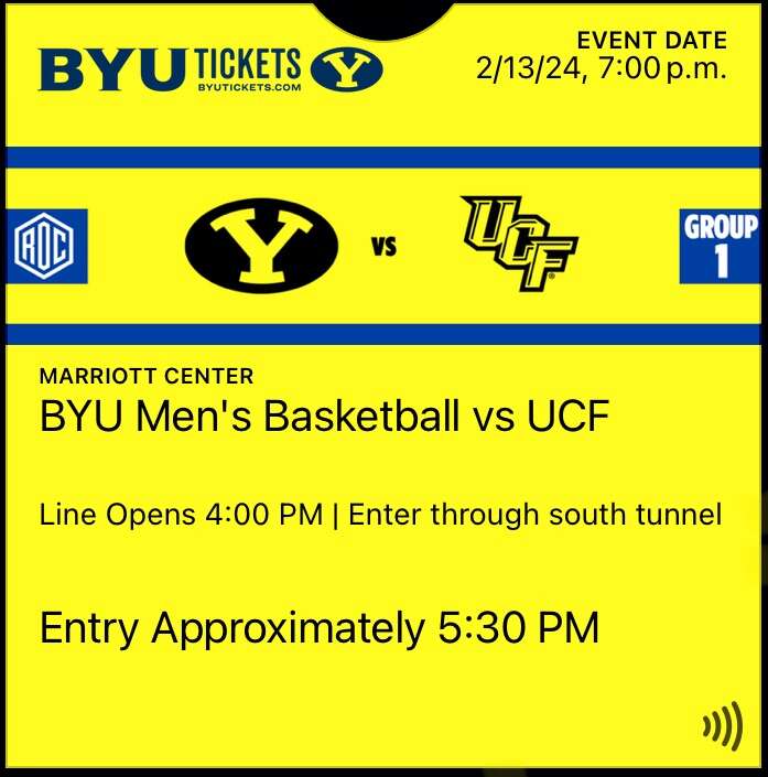 BYU Basketball vs UCF Winter Sports