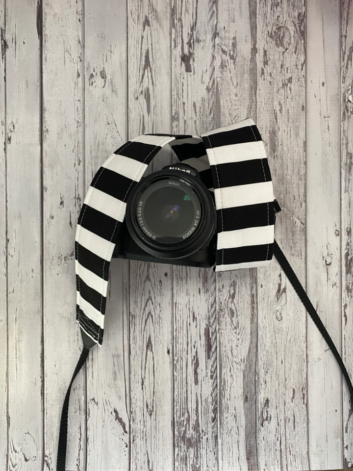 Black and White Camera Strap