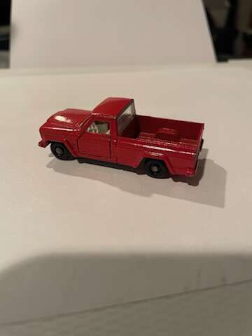 Lesney Matchbox Collectable: c.1964  Red Jeep Gladiator Pickup No. 71