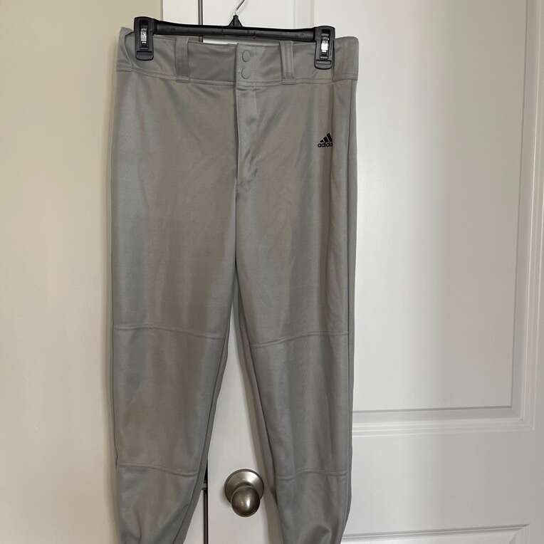 Like New Adidas Aeroready Boys Baseball Pants Size L(13-14Y), Grey