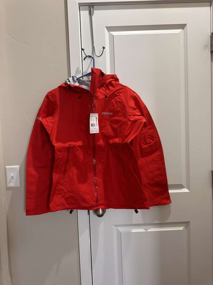 BNWT Marmot Women's Starfire Lightweight Waterproof Hooded Rain Jacket, Size L, Uninsulated