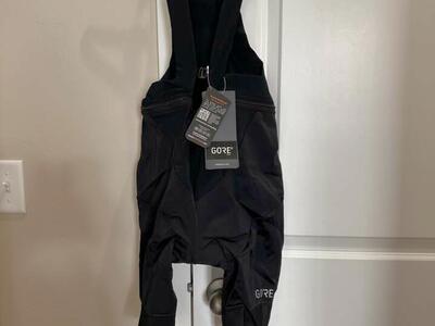 BNWT GORE WEAR C5 Windstopper Cycling Bib Shorts+, Women, Black, Size EU38/USA M